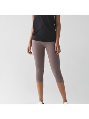 LULULEMON Flow & Go Crop Leggings Cool Cocoa